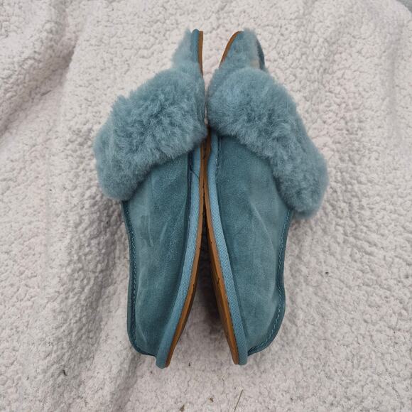UGG SCUFFETTE II REGENERATE FOREST NIGHT SHEEPSKIN SLIPPERS Blue US 7/ EUR 38 - Picture 3 of 6